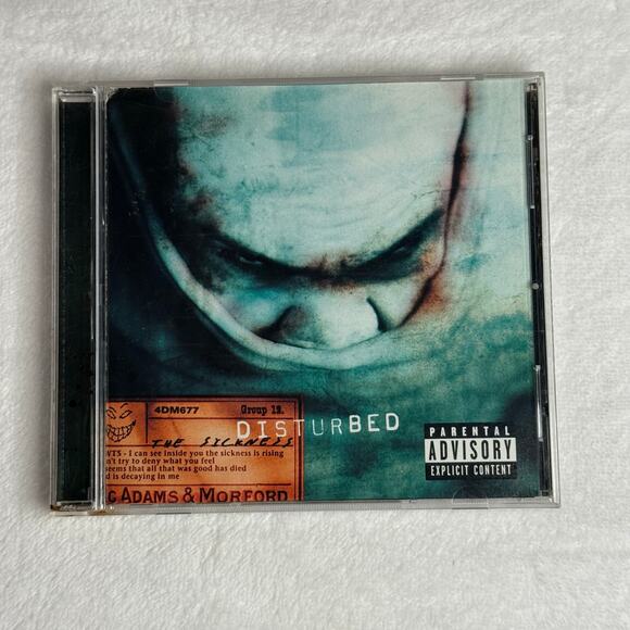 Disturbed The Sickness CD Album 2000 Giant Records Original Release Tested - Picture 1 of 7